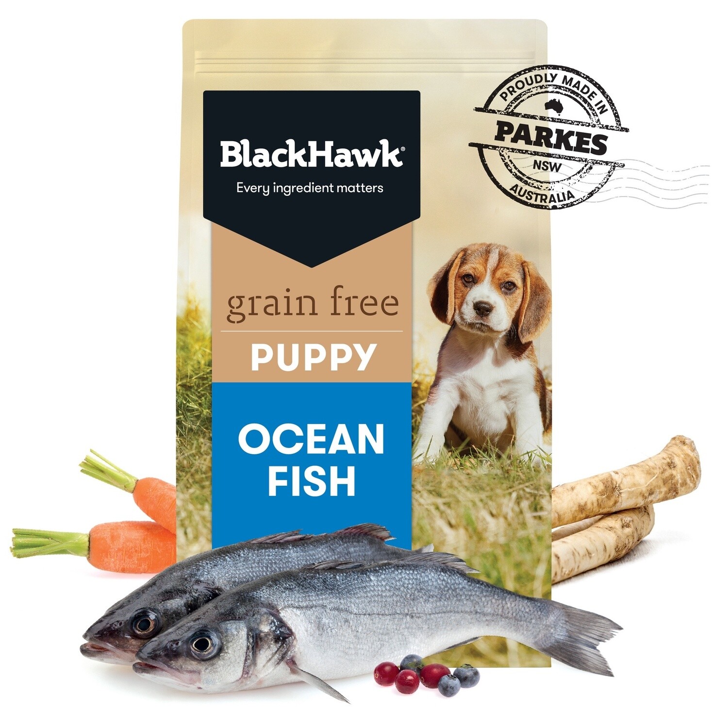 Black Hawk Grain Free Puppy Ocean Fish 7Kg