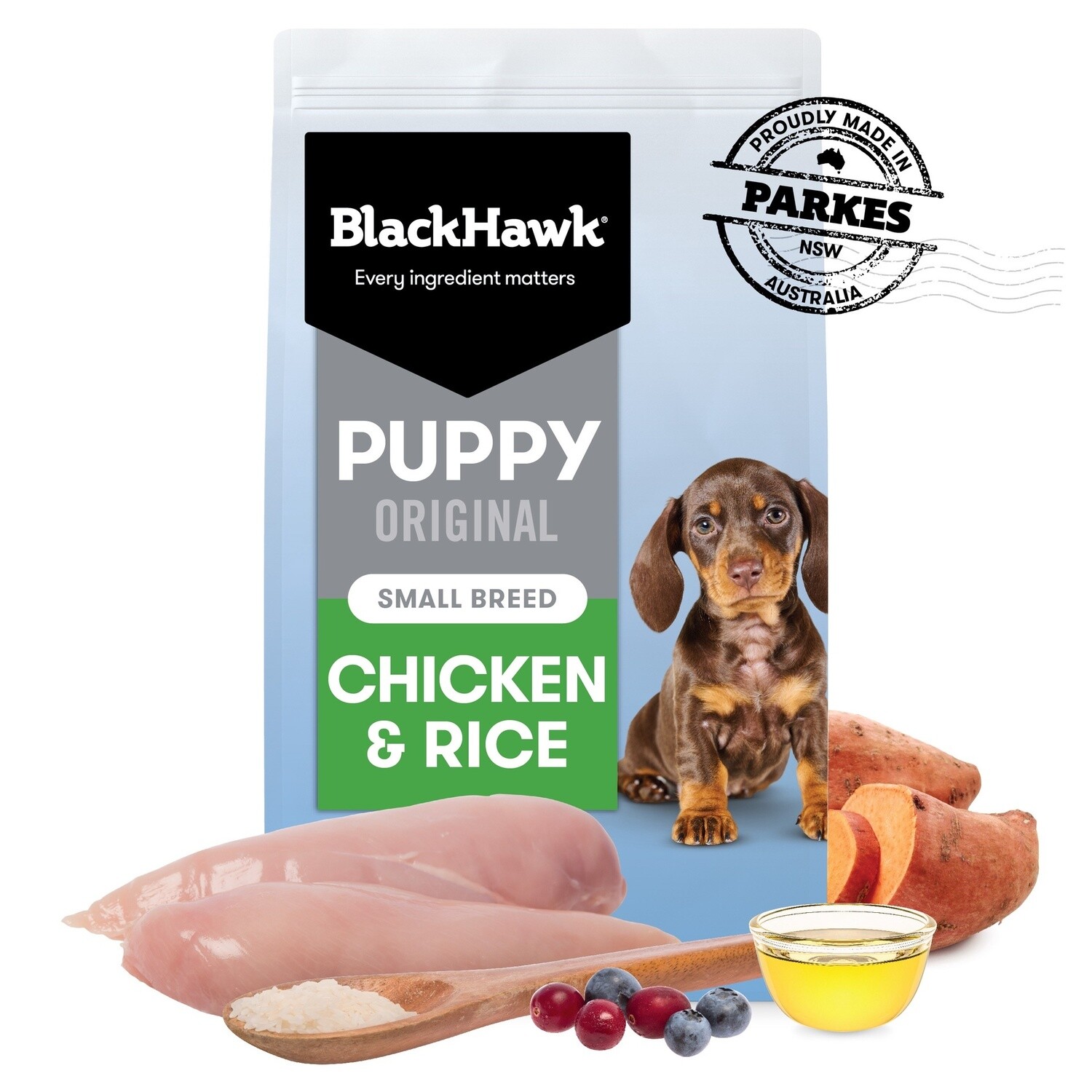 Black Hawk Puppy Small Breed Chicken &amp; Rice 3Kg