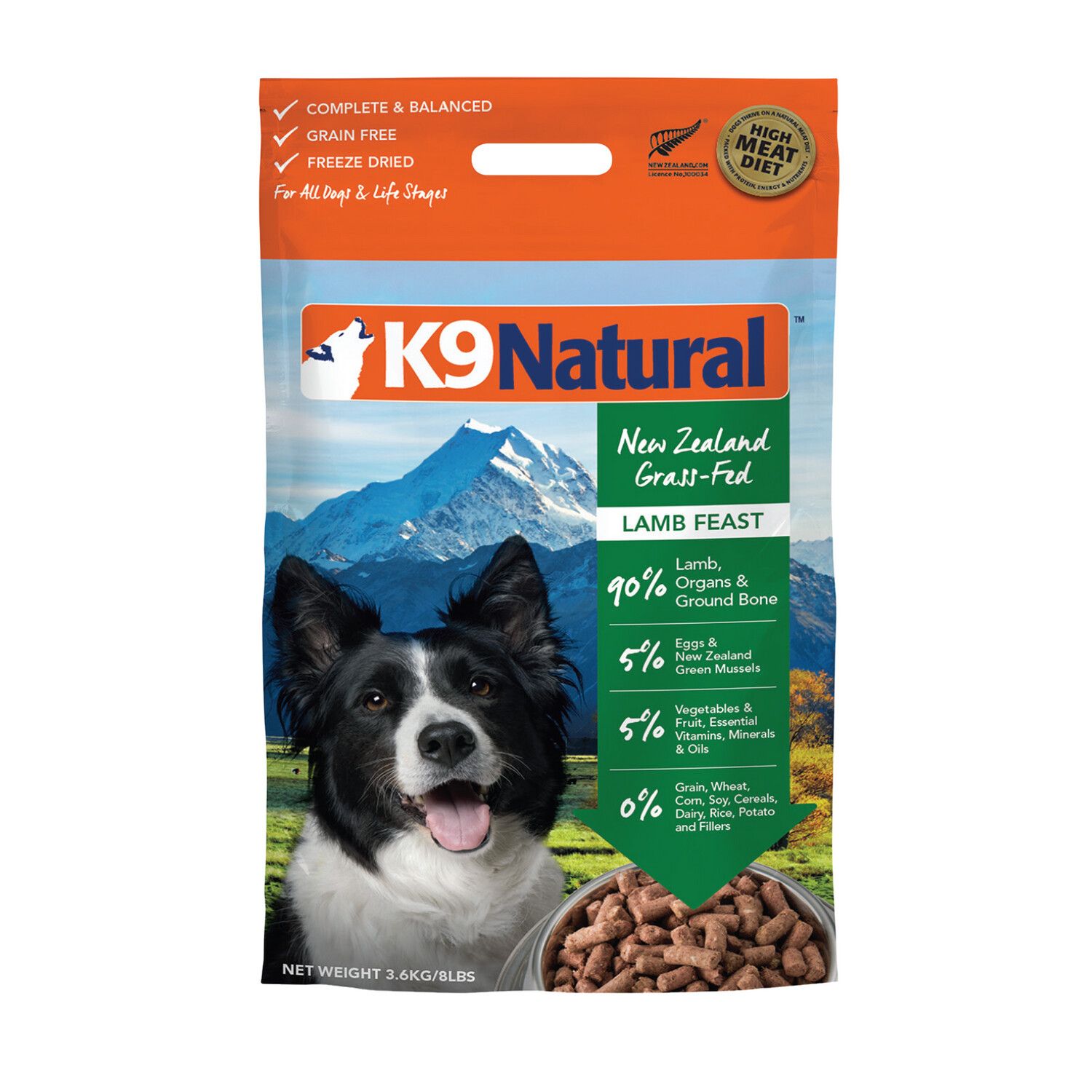 K9 Natural Lamb Feast 3.6kg