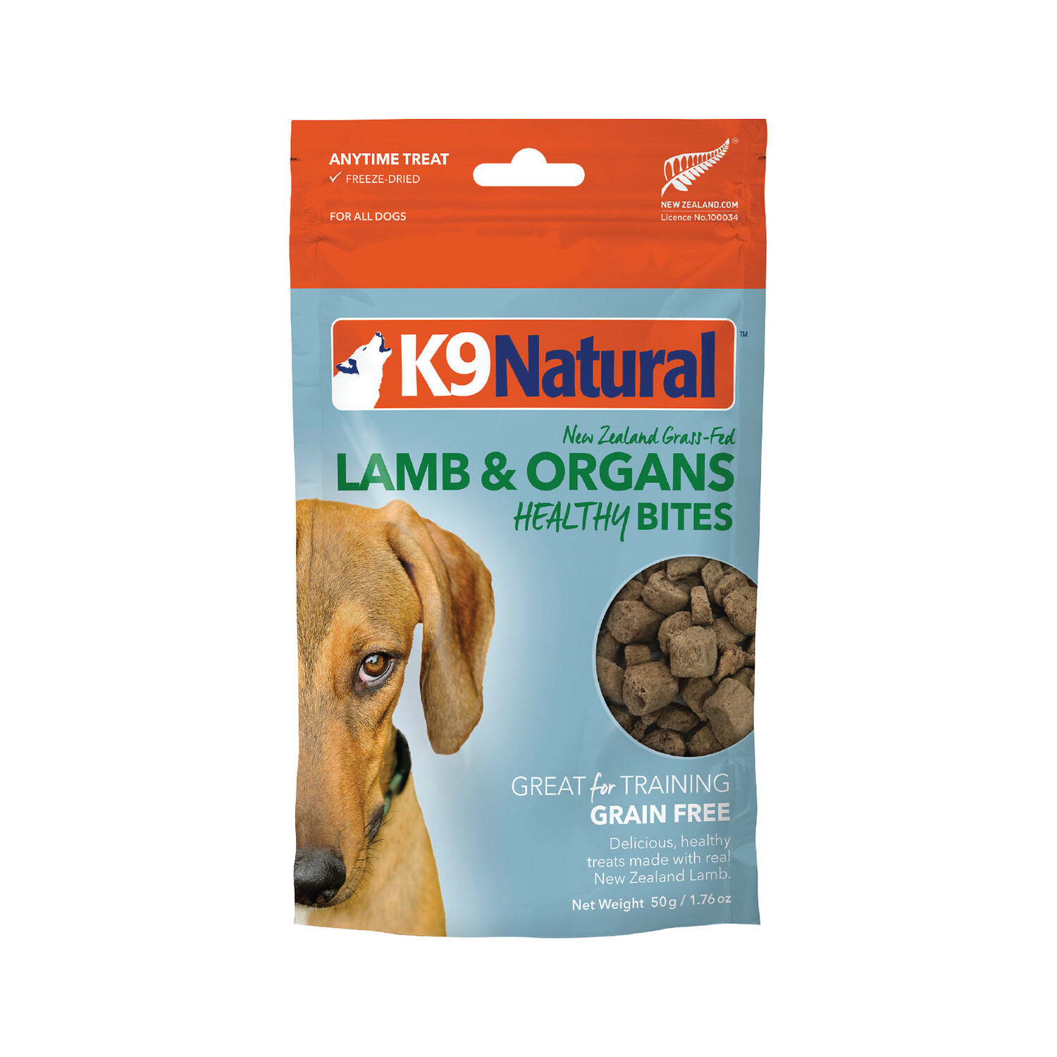 K9 Natural Lamb  &amp; Organ Healthy Bites 50g Dog Treats