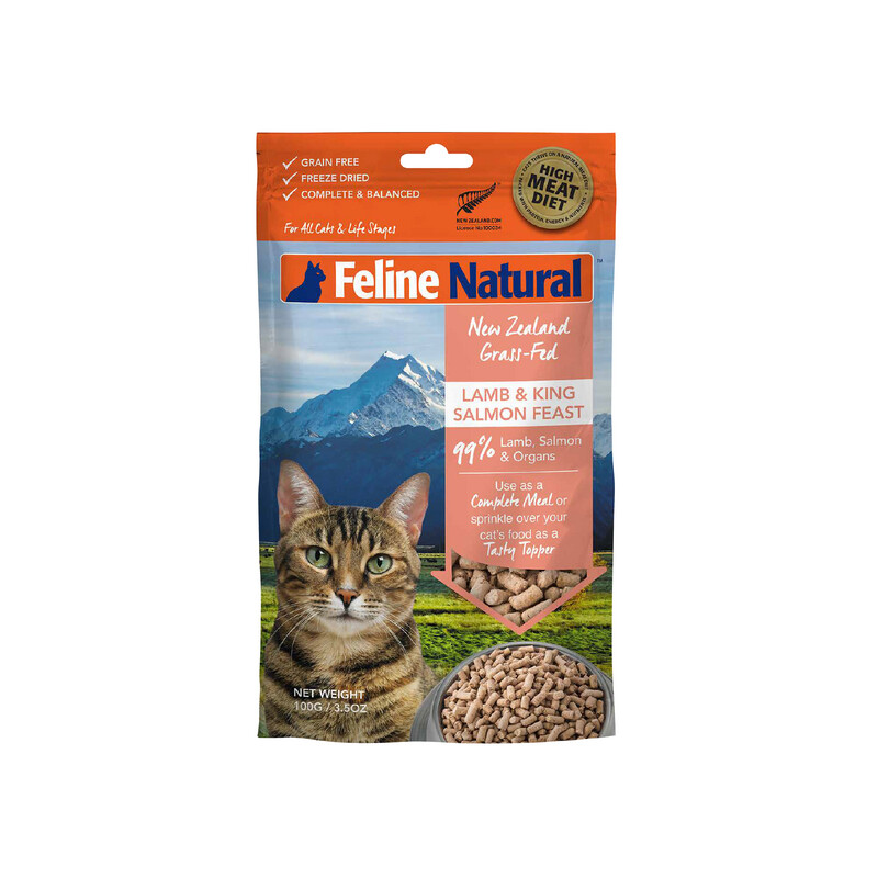 Feline Natural Lamb &amp; Salmon Feast 100g