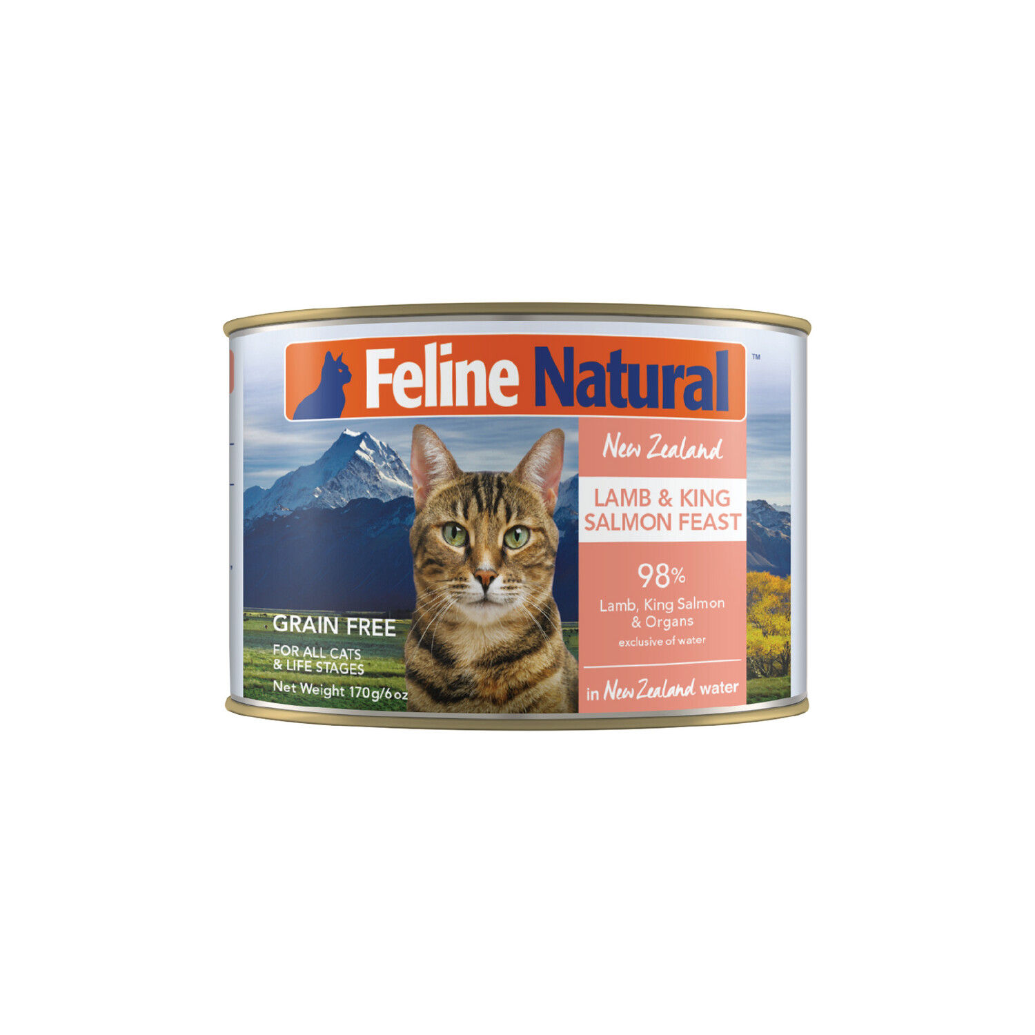 Feline Natural  Lamb &amp; Salmon Feast 170g can