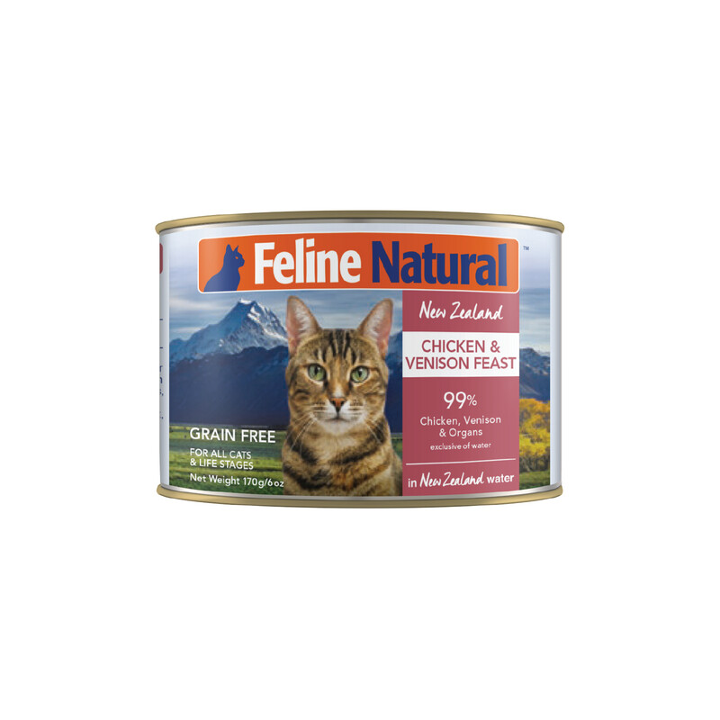 Feline Natural Chicken &amp; Venison Feast 170g can