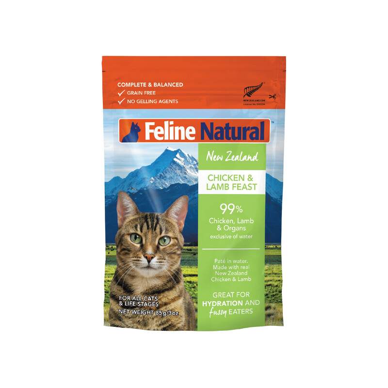Feline Natural Chicken &amp; Lamb 85g Pouch