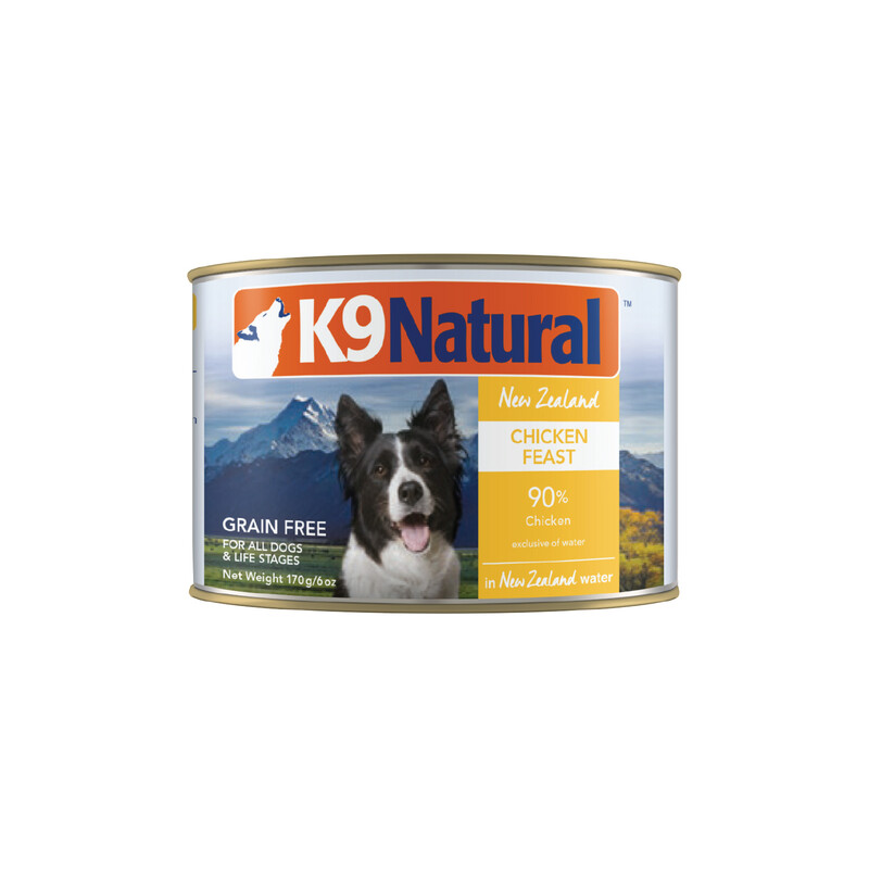 K9 Natural Chicken Feast 170g can