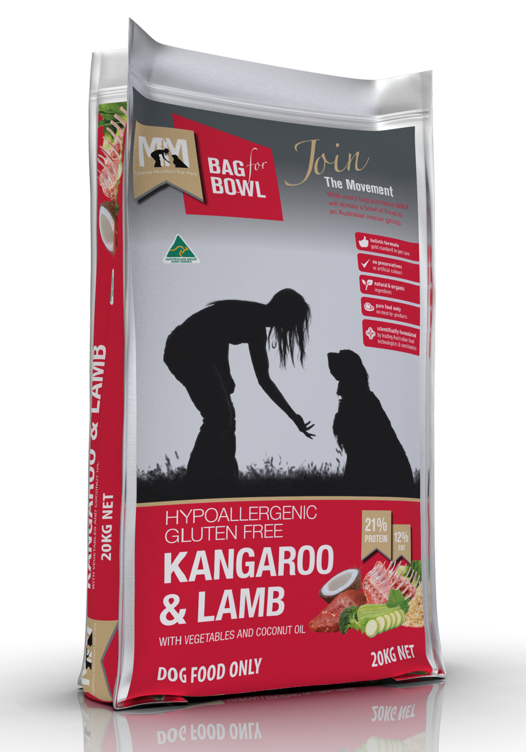 MFM Dog Kangaroo &amp; Lamb Gluten Free 20Kg Dog Food
