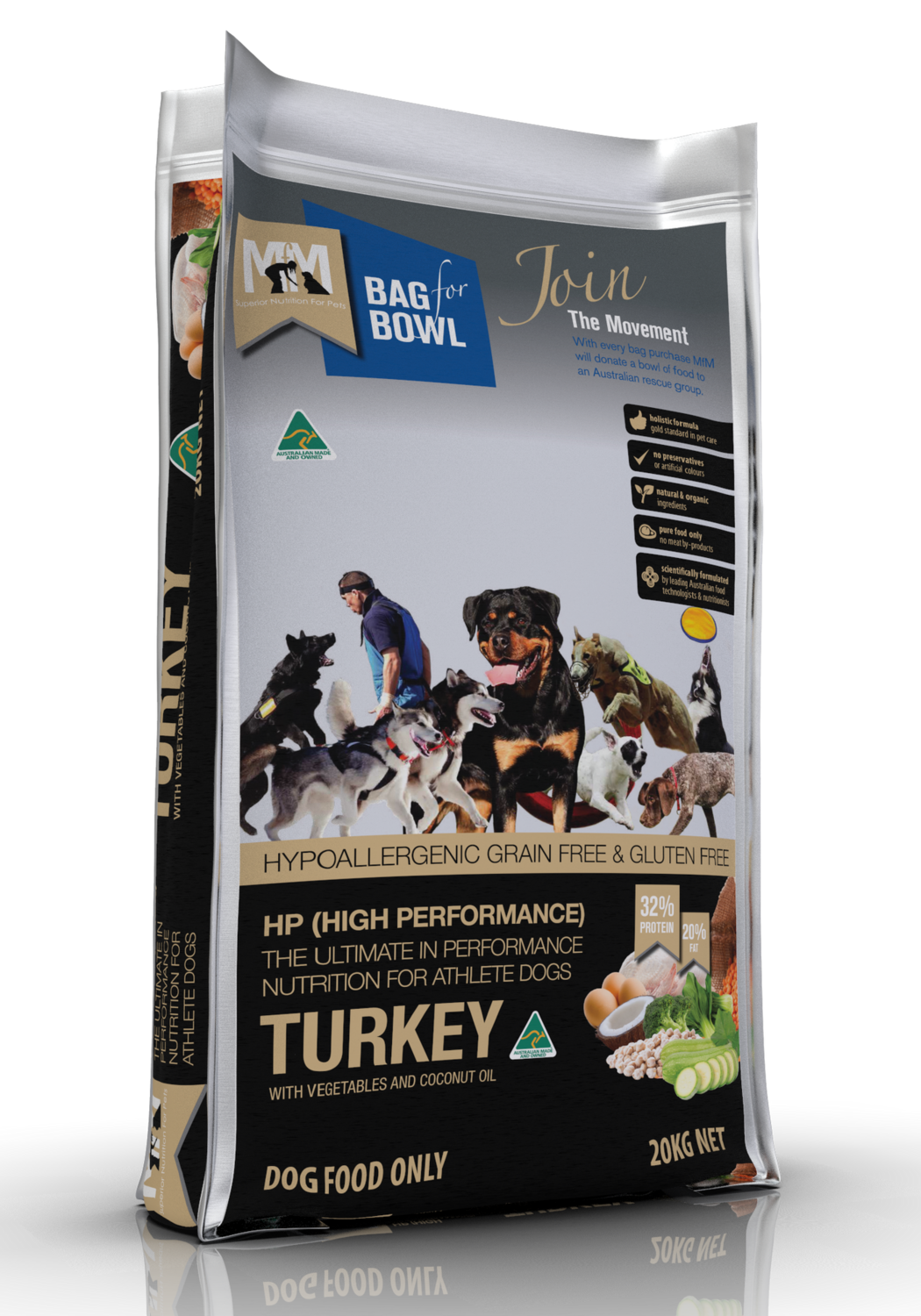 MFM Dog High Performance Holistc Grain &amp; Gluten Free Black 20Kg