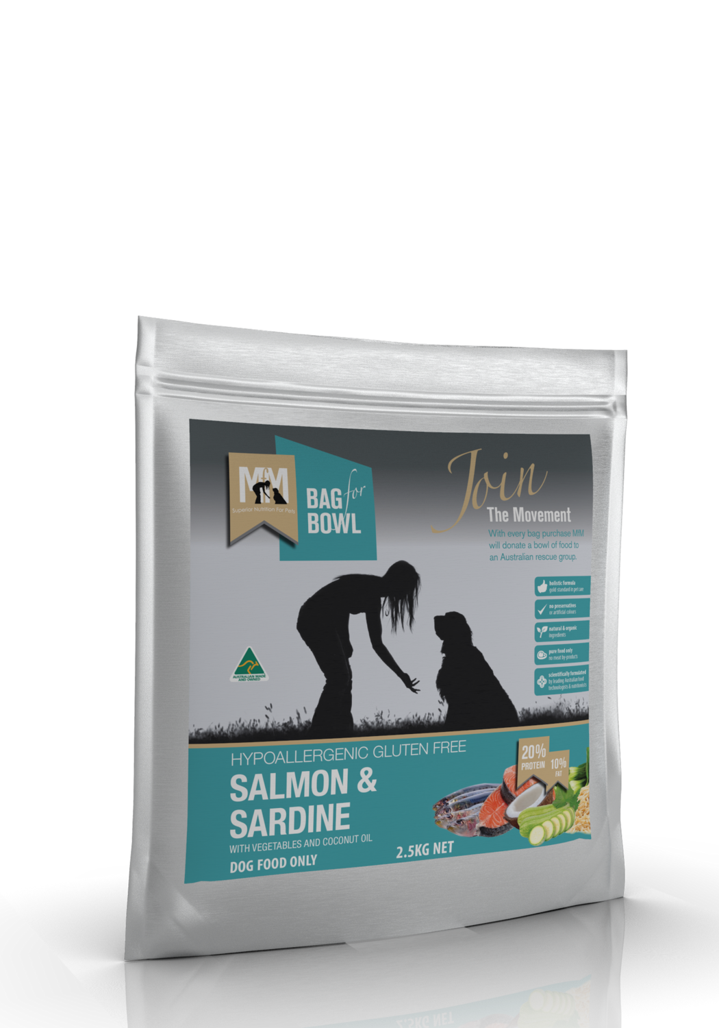 MFM Dog Salmon &amp; Sardine Gluten Free Blue 2.5Kg