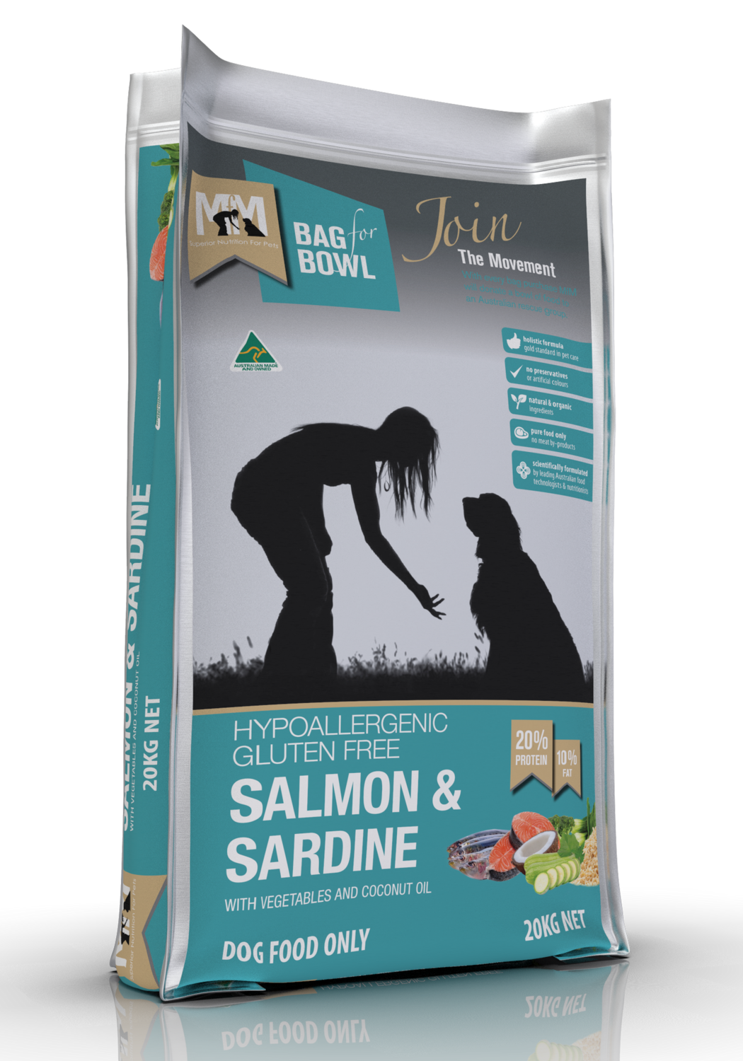 MFM Dog Salmon &amp; Sardine Gluten Free Blue 20Kg