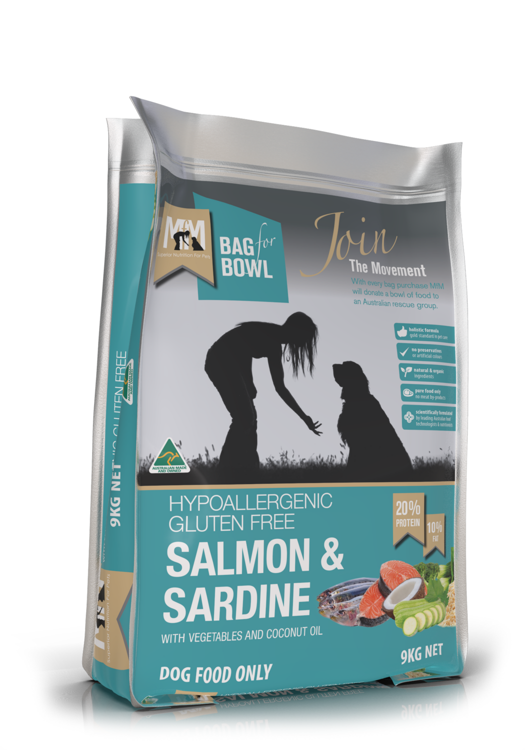 MFM Dog Salmon &amp; Sardine Gluten Free Blue 9Kg