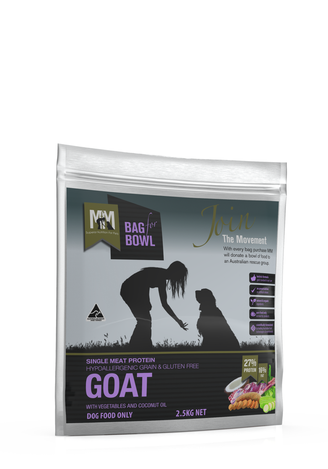 MFM Dog Single Protein Goat Grain &amp; Gluten Free 2.5Kg
