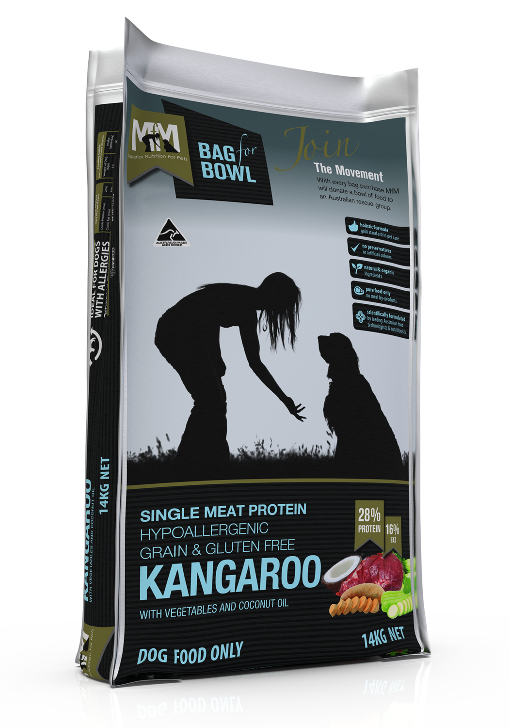 MFM Dog Single Protein Kangaroo Grain &amp; Gluten Free 14Kg