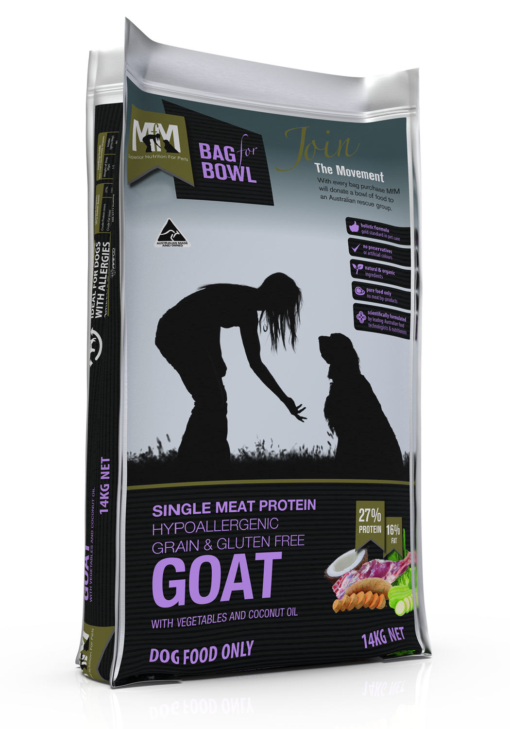 MFM Dog Single Protein Goat Grain &amp; Gluten Free 14Kg