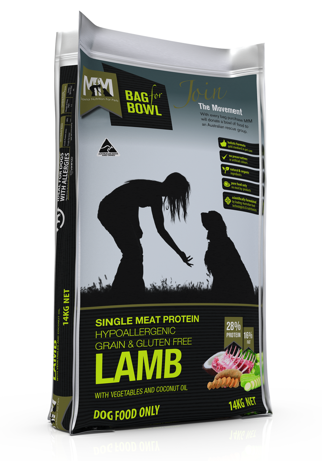 MFM Dog Single Protein Lamb Grain &amp; Gluten Free 14Kg
