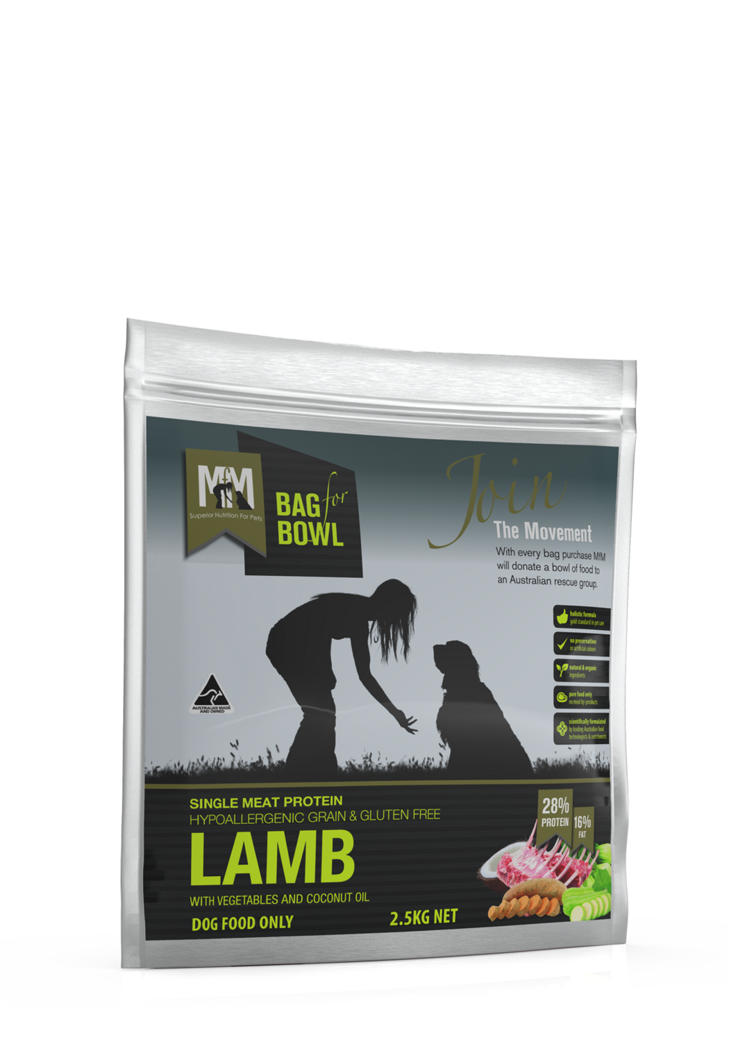 MFM Dog Single Protein Lamb Grain &amp; Gluten Free 2.5Kg