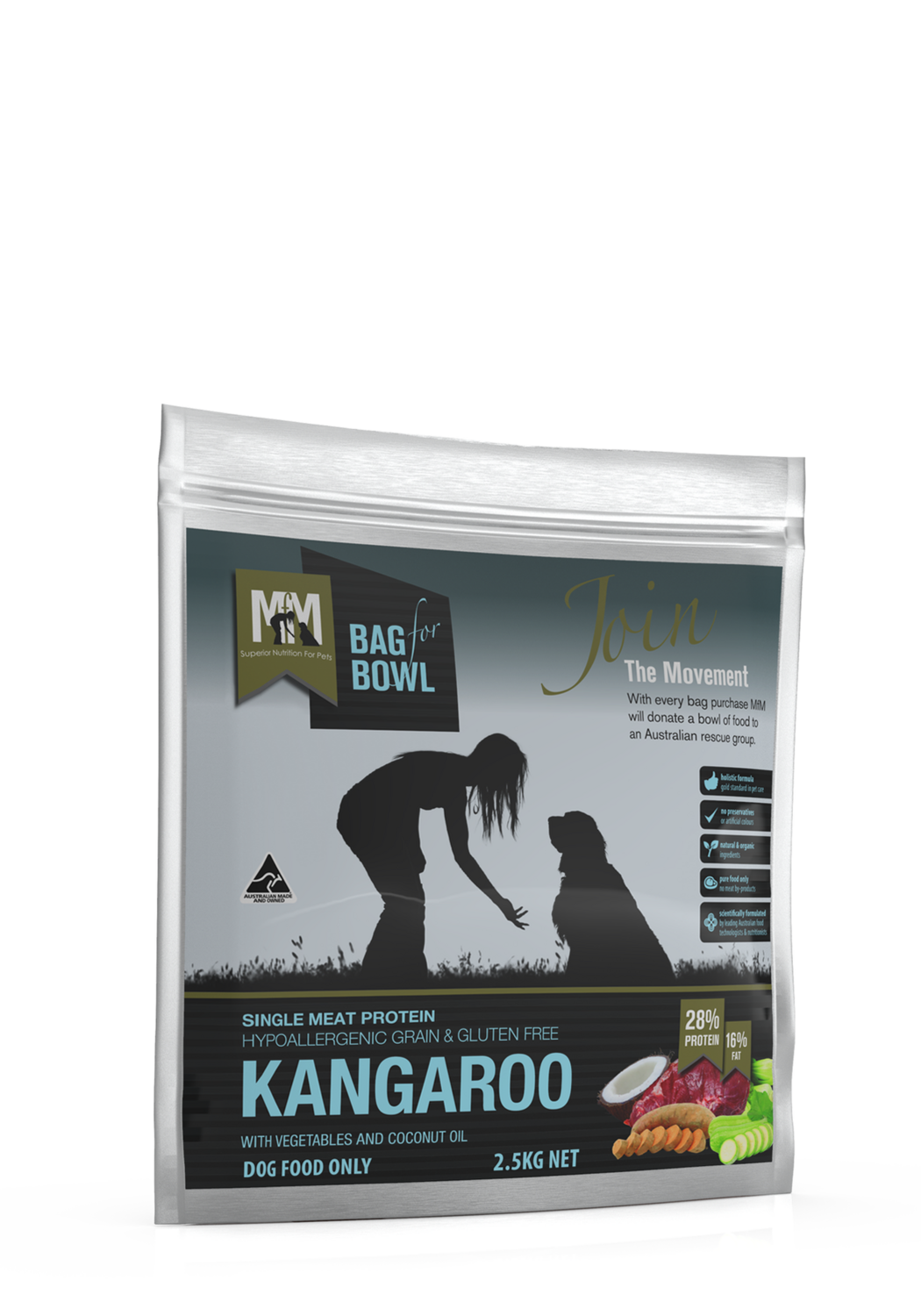 MFM Dog Single Protein Kangaroo Grain &amp; Gluten Free 2.5Kg