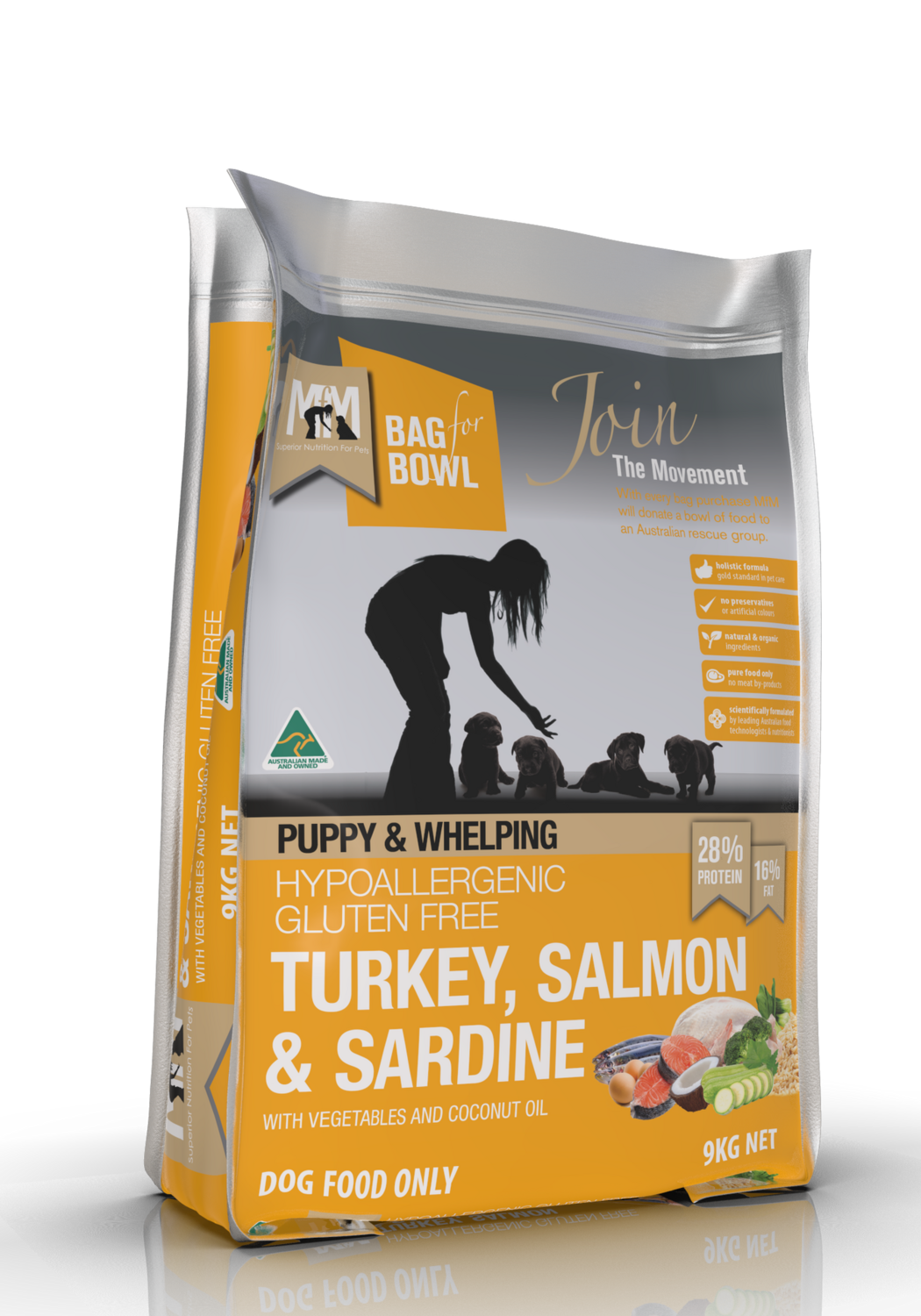 MFM Puppy Turkey &amp; Salmon &amp; Sardine Gluten Free 9Kg