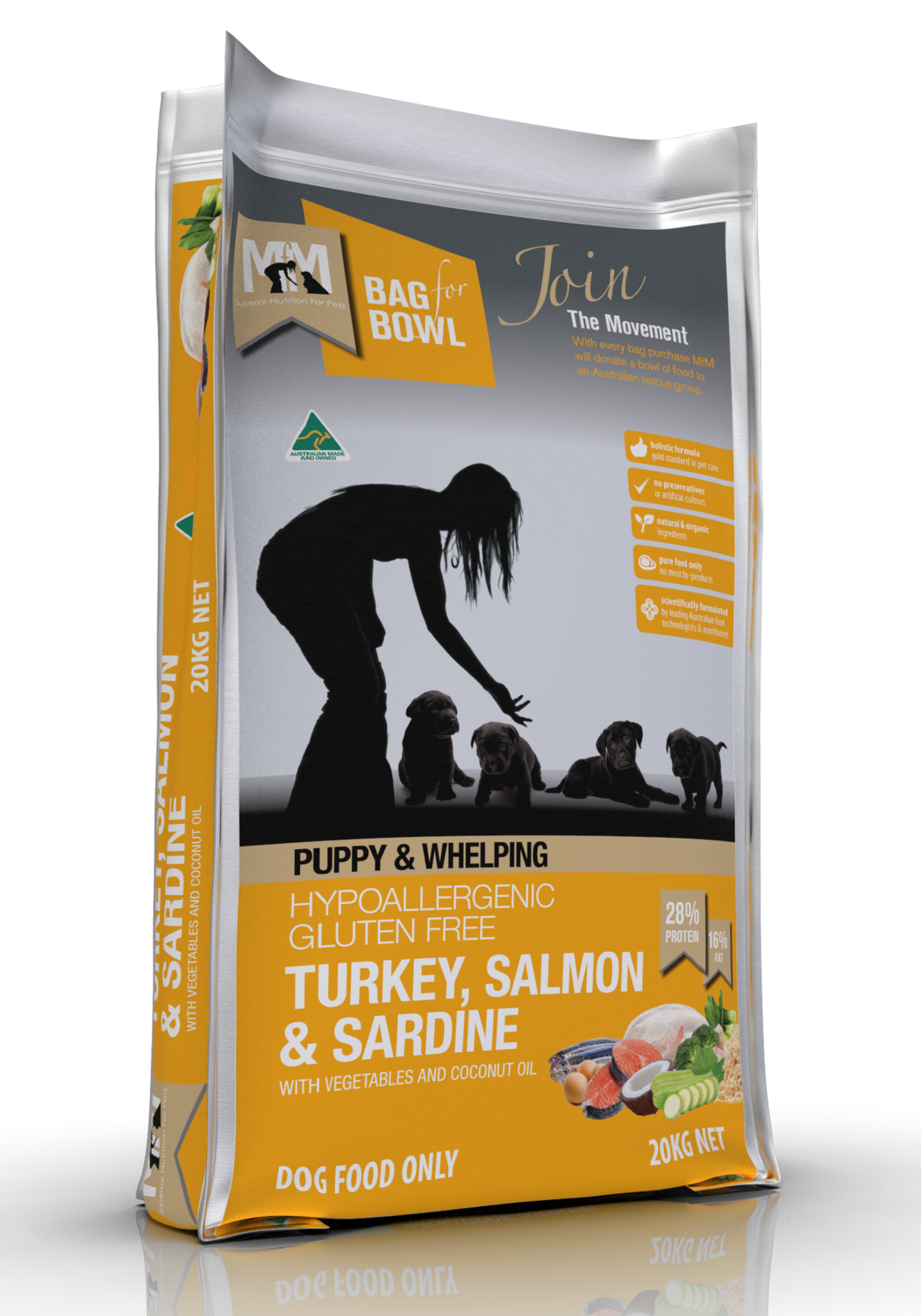 MFM Puppy Turkey &amp; Salmon &amp; Sardine Gluten Free 20Kg