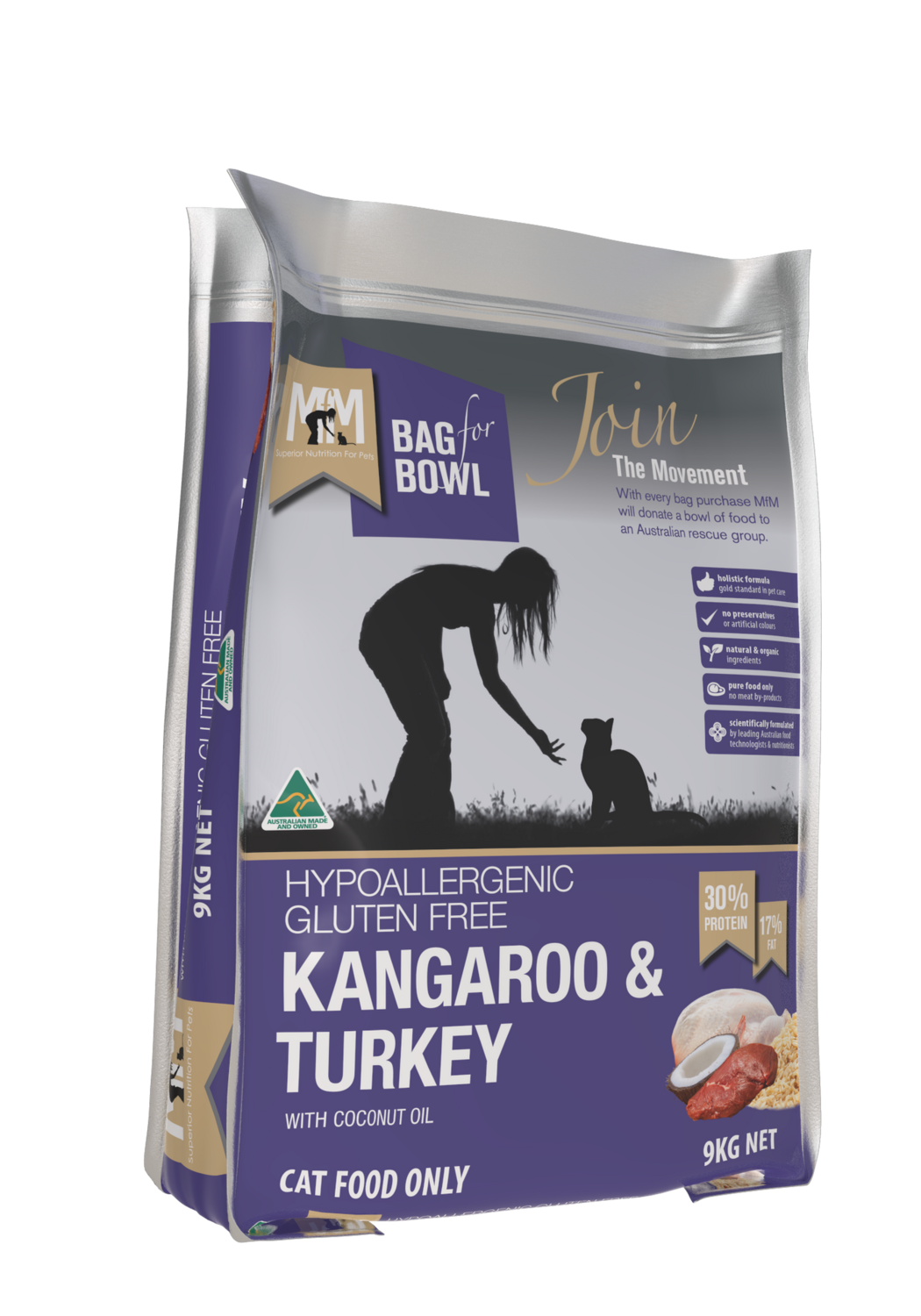 MFM Cat Kangaroo &amp; Turkey Gluten Free Purple 9Kg