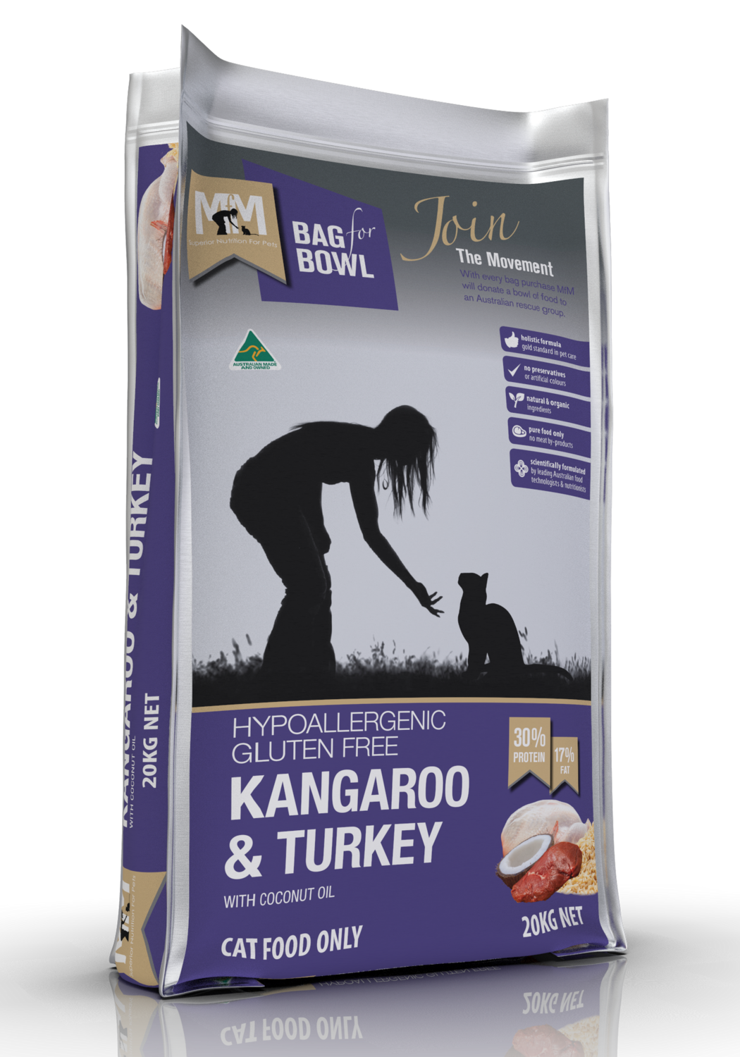 MFM Cat Kangaroo &amp; Turkey Gluten Free Purple 20Kg