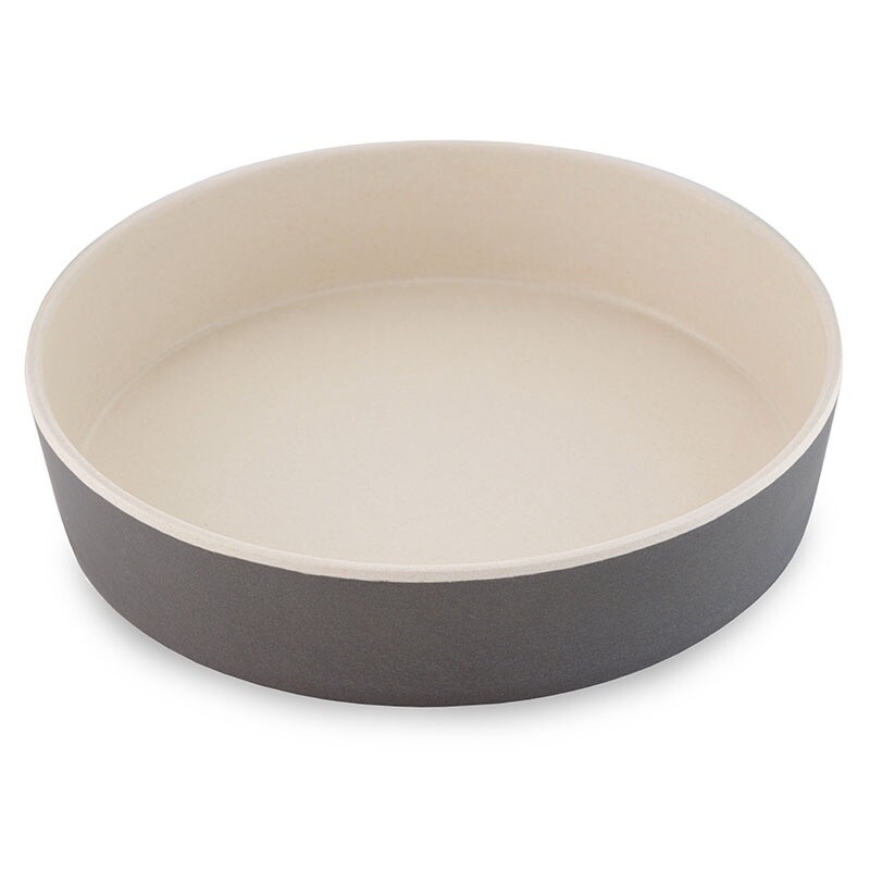 Beco Printed Bamboo Cat Bowl Coastal Grey