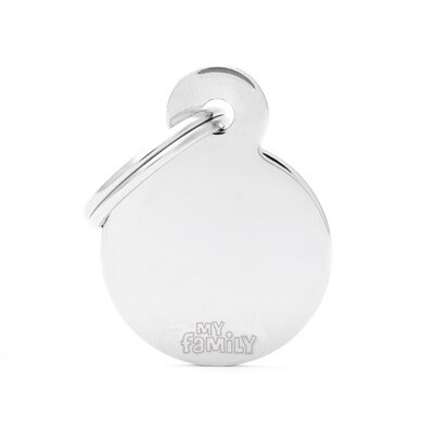 My Family Basic Circle Chrome Small