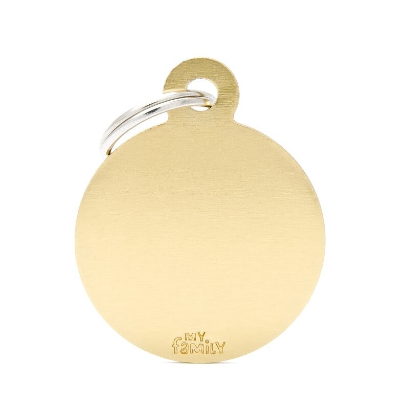 My Family Basic Circle Gold Large
