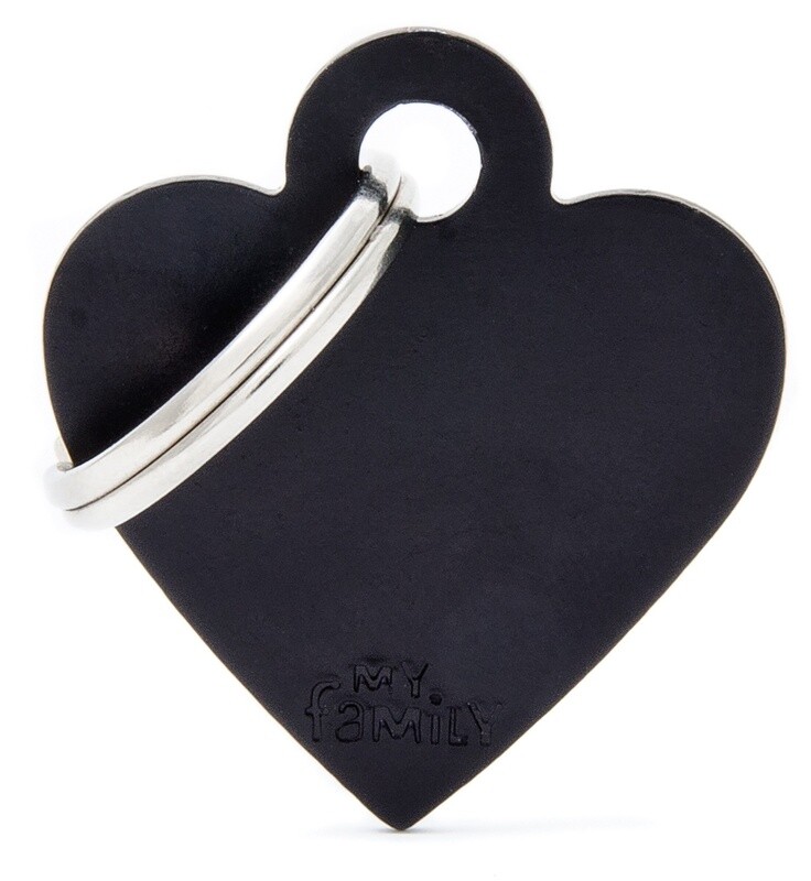 My Family Basic Heart Black Small