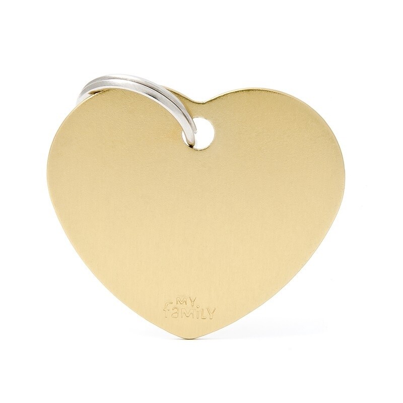 My Family Basic Heart Gold Large