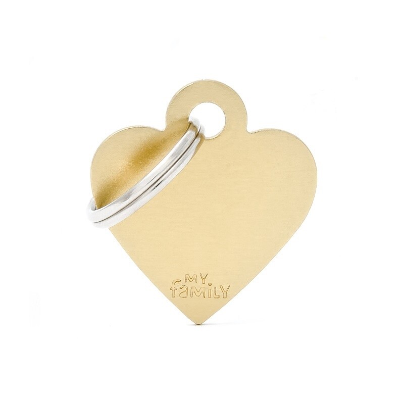 My Family Basic Heart Gold Small
