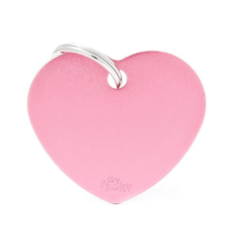 My Family Basic Heart Pink Large