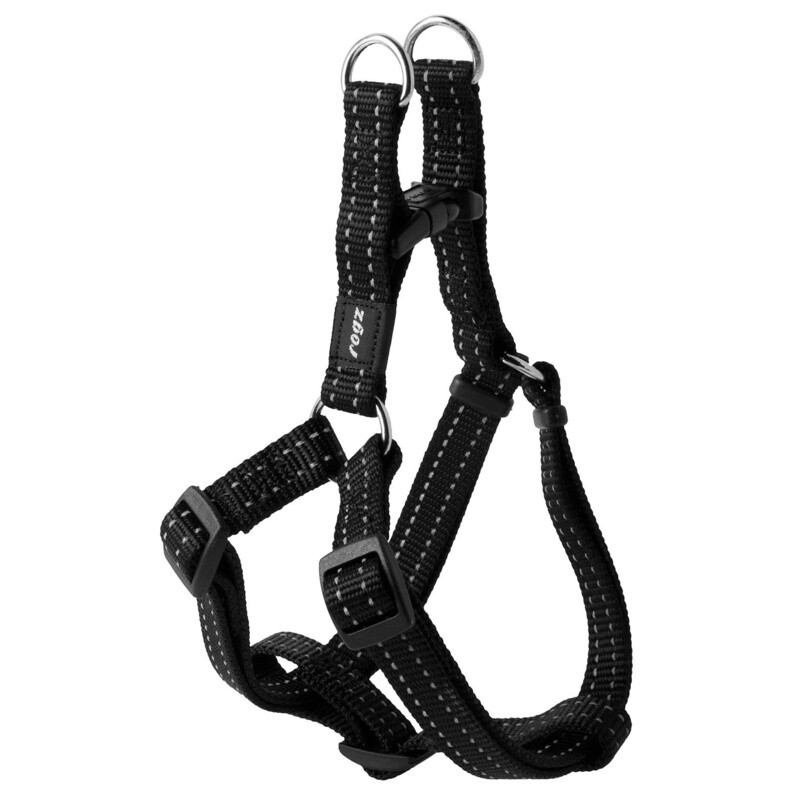 Rogz Classic Step-In Harness Black Med