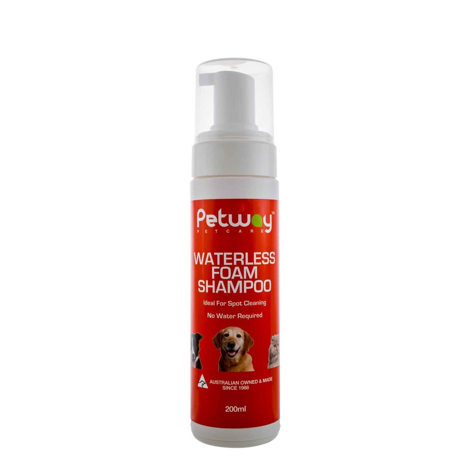 Petway Petcare Waterless Foam Shampoo 200Ml