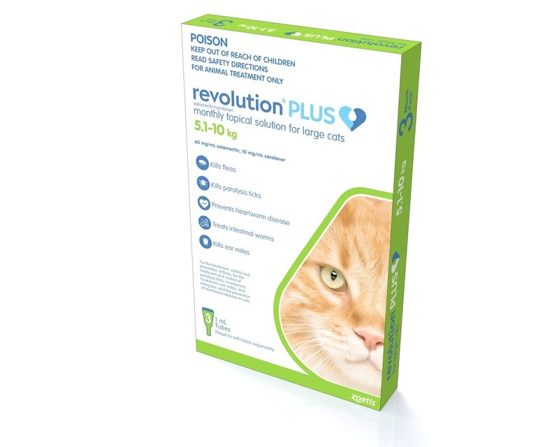 Revolution Cat Plus Large Cat 5-10Kg 3 Pack