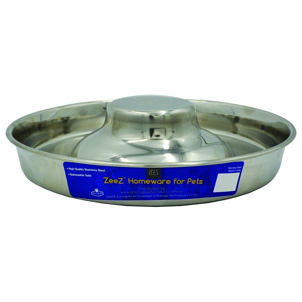 ZEEZ STAINLESS STEEL PUPPY SAUCER - 39cm / 3.5L