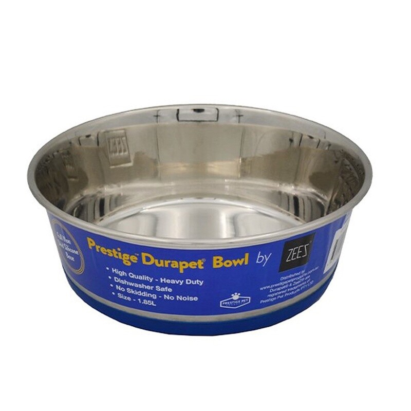ZEEZ DuraPet PREMIUM SS PET BOWL 1.85Litre
