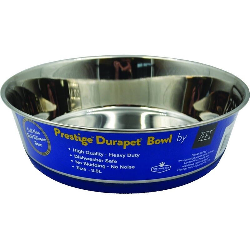 ZEEZ DuraPet PREMIUM SS PET BOWL 3.8Litre