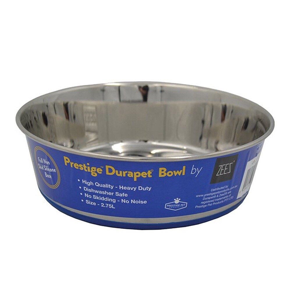 ZEEZ DuraPet PREMIUM SS PET BOWL 2.75Litre