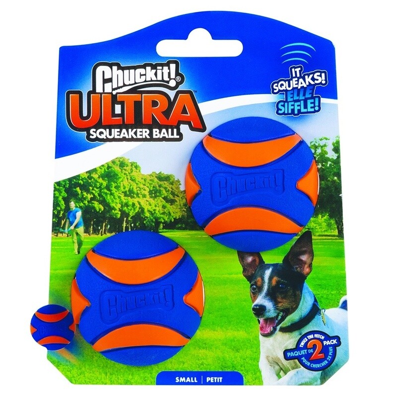 Chuckit! ULTRA SQUEAKER BALL Small 2pk