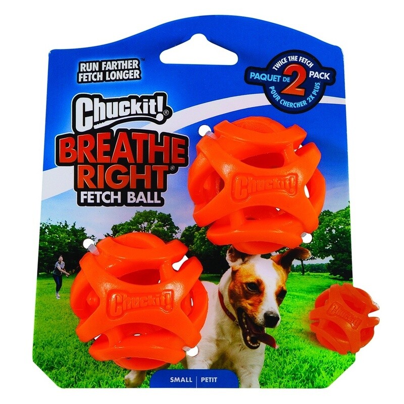 Chuckit! BREATHE RIGHT FETCH BALL Small 5cm - 2pk