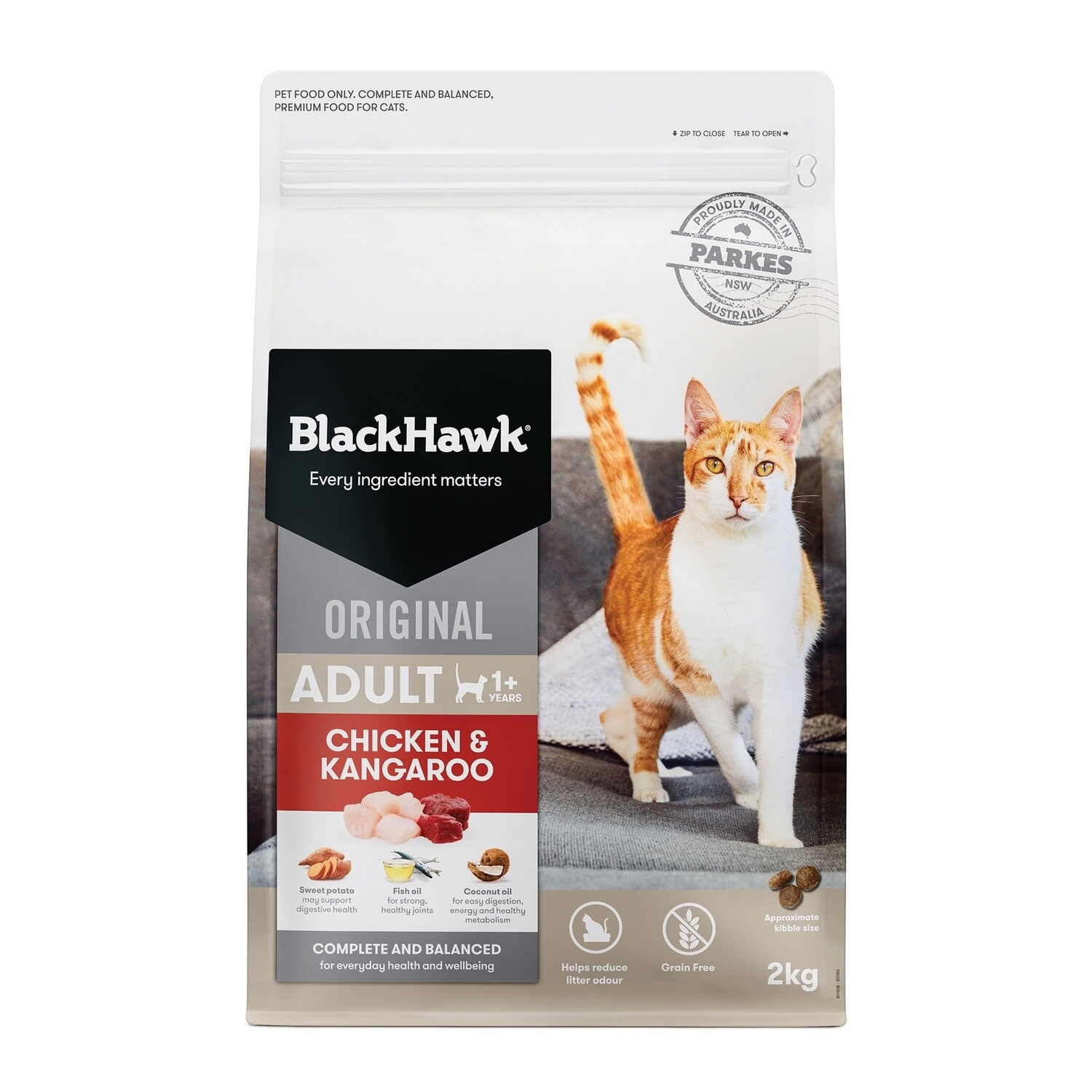 Black Hawk Cat Chicken Kangaroo Cat Food 2Kg