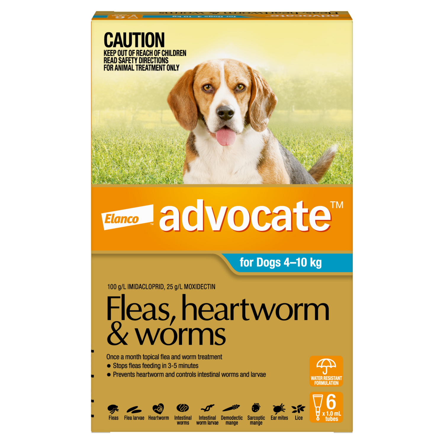Advocate Dog  4-10Kg Medium 6 Pack