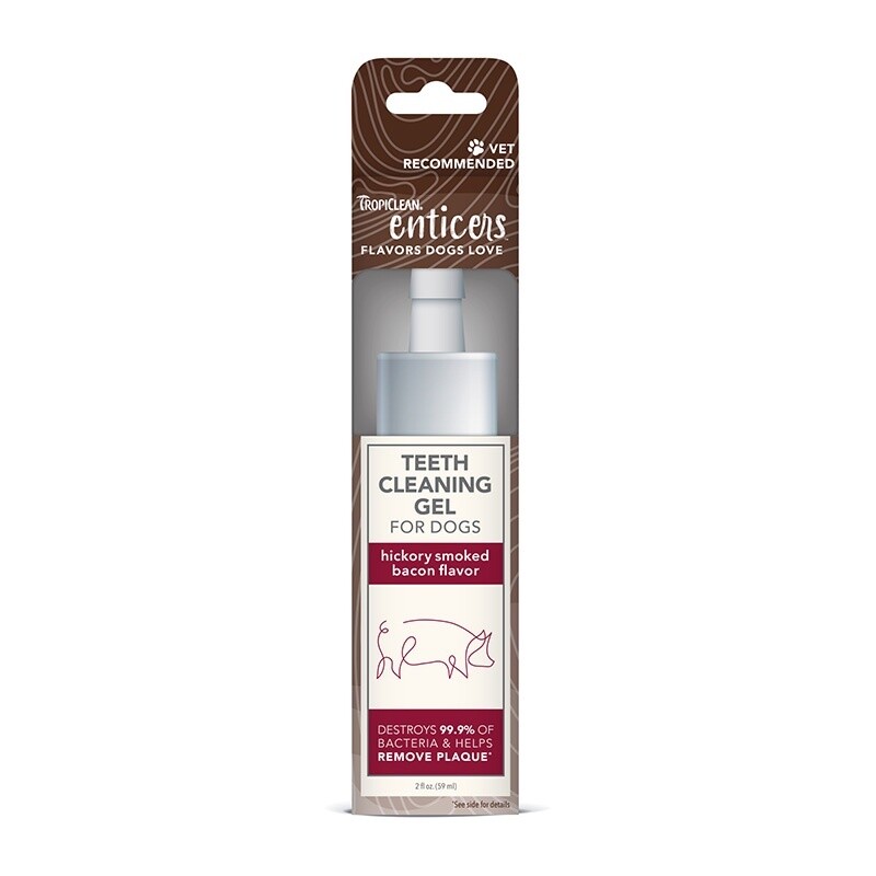 Tropiclean Enticers Teeth Cleaning Gel Smoked Beef Brisket 59mL
