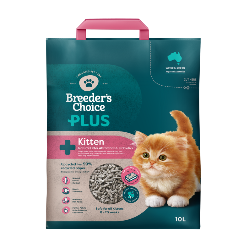 Breeders Choice Plus Kitten Litter 10Ltr
