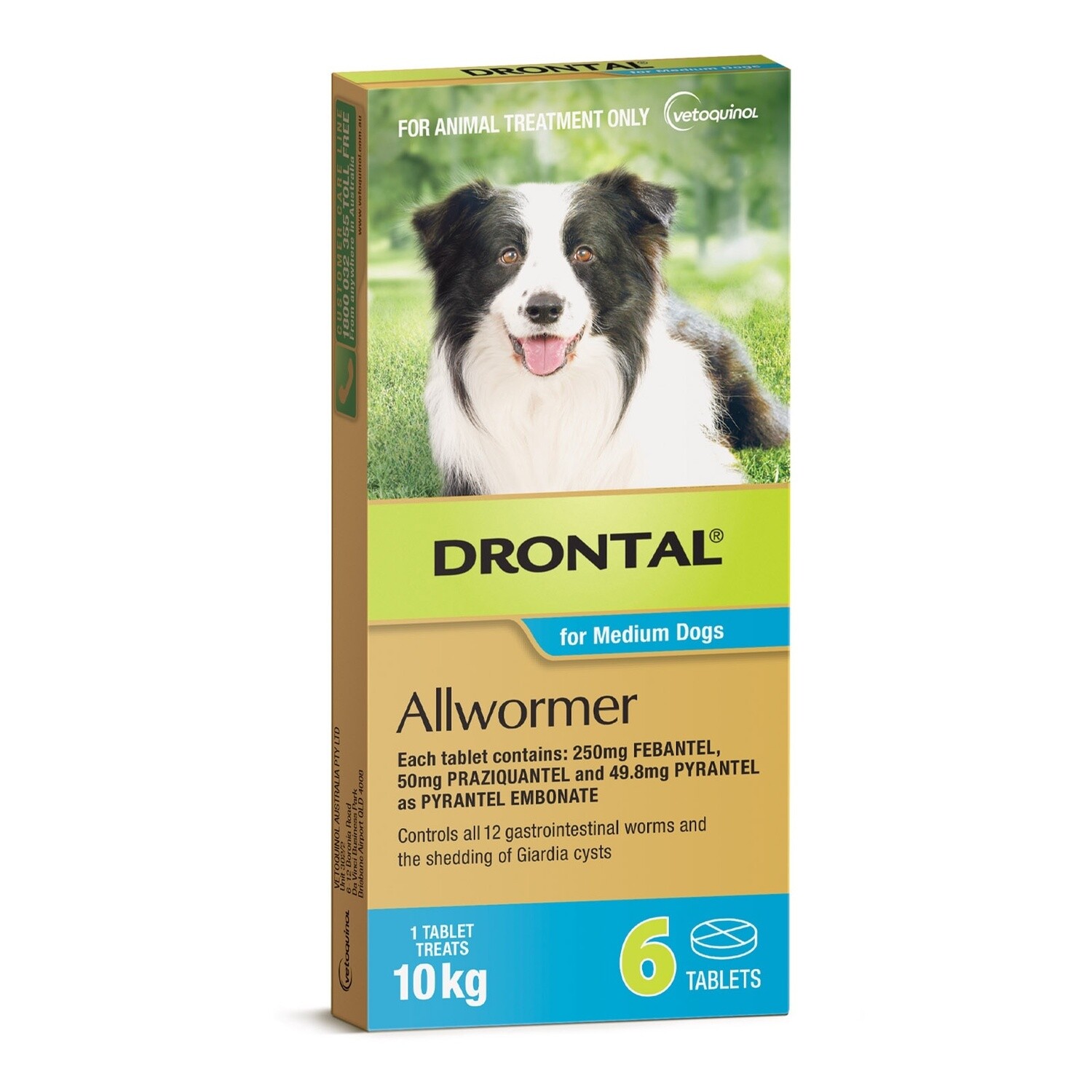 Drontal All Wormer for Medium Dogs  6 Tablets