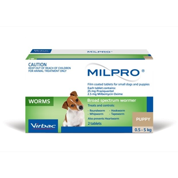 Milpro Small Dogs And Puppies 2 Tabs