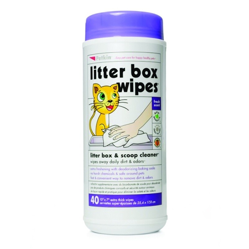 Petkin Litter Box Wipes 40pk
