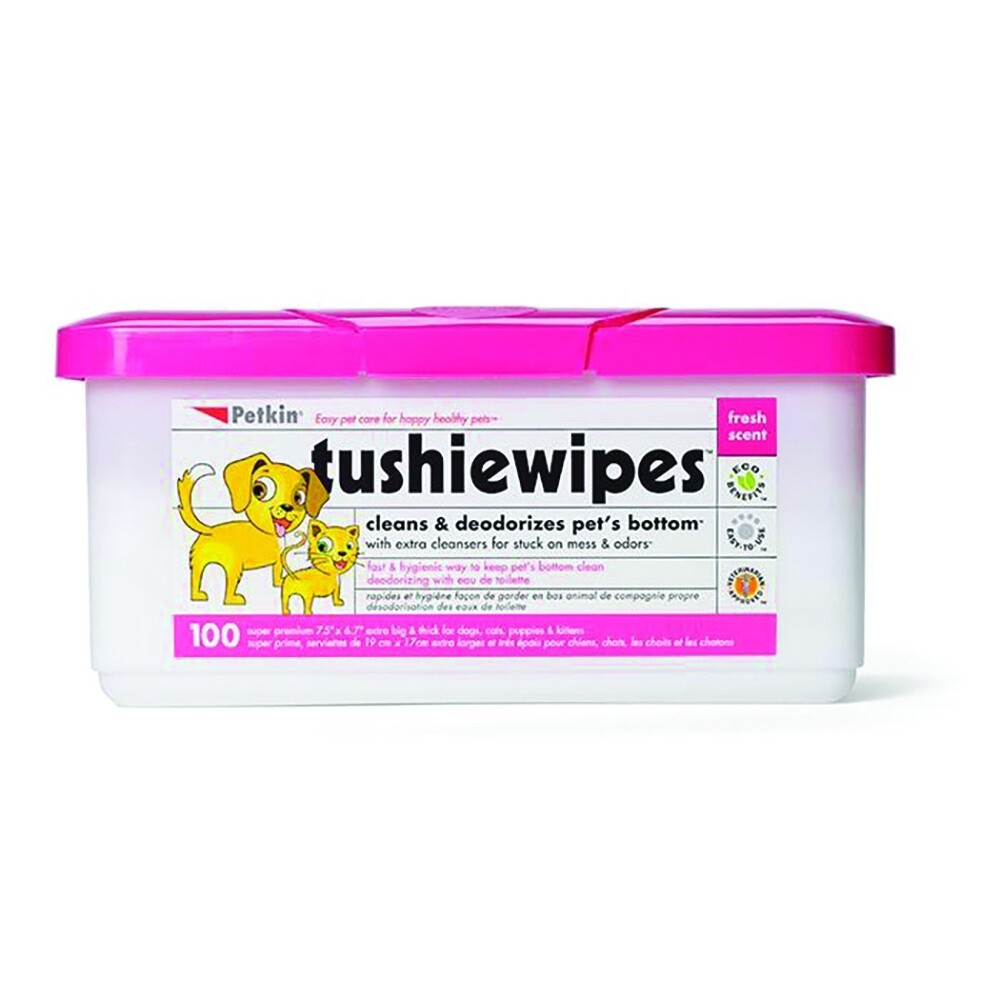 Petkin Tushie Wipes 100pk