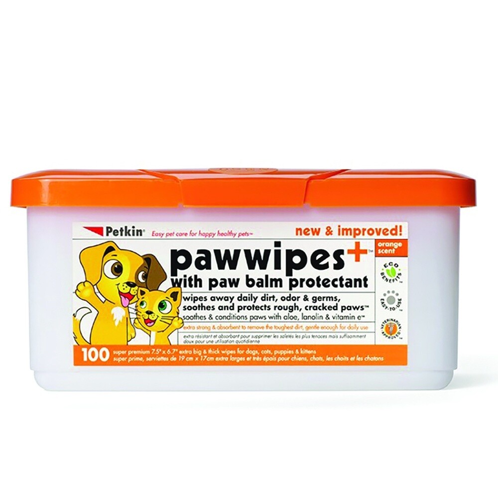Petkin Paw Wipes 100pk