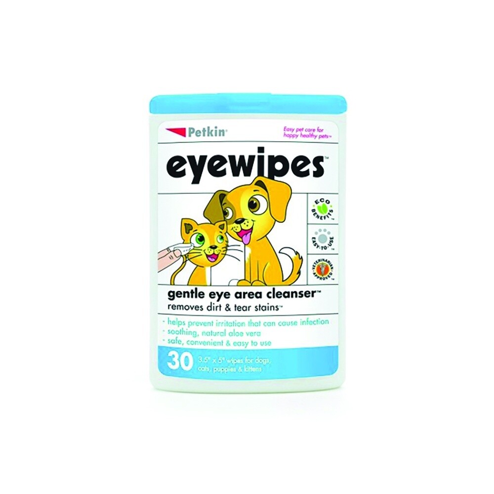 Petkin Tear Stain Eye Wipes 30pk